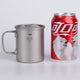 Keith Outdoor Titanium Water Mugs With Folding Handles Titanium Lids Drinkware Camping Cups Ultralight Travel Mug 220ml-900ml