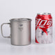 Keith Outdoor Titanium Water Mugs With Folding Handles Titanium Lids Drinkware Camping Cups Ultralight Travel Mug 220ml-900ml