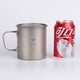 Keith Outdoor Titanium Water Mugs With Folding Handles Titanium Lids Drinkware Camping Cups Ultralight Travel Mug 220ml-900ml