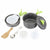 Vertvie 1 Set Outdoor Camping Pots Portable Combination Picnic Pots Cookware Backpacking Cooking Picnic Bowl Pot Pan Kits