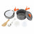 Vertvie 1 Set Outdoor Camping Pots Portable Combination Picnic Pots Cookware Backpacking Cooking Picnic Bowl Pot Pan Kits